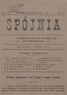 Spójnia, Rok IV/Rok V, 1920 r.