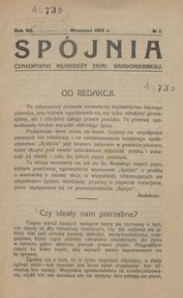 Spójnia, Rok VII, 1922 r.