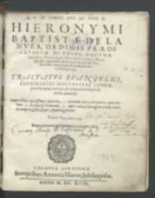 [...] Hieronymi Baptistae de la Nuza [...] Tractatvs evangelici continentes discvrsvs et conceptus literales, morales [et] allegoricos super diuersis materijs. P. 2.