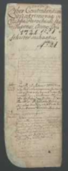 Liber contrahentium matrimonia in ecclesia Staroslupensi AD 1721