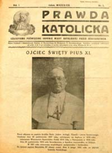 Prawda Katolicka, Rok I, 1930 r.