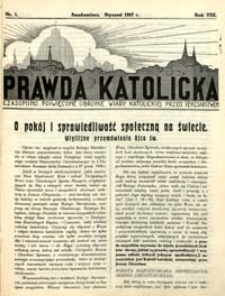 Prawda Katolicka, Rok VIII, 1937 r.