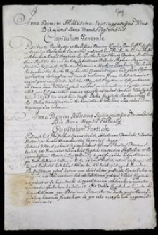 Zarządzenia kapituły kolegiackiej w sprawach różnych 1709-1799