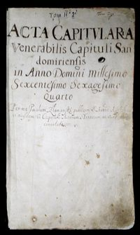 Acta capitularia 1664-1744