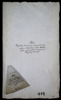 Akta scholasterii sandomierskiej 1800-1845