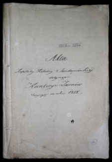 Akta kantorii sandomierskiej 1858-1866