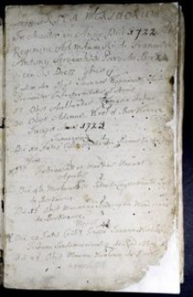 Księga zmarłych parafii Borkowice 1722-1769