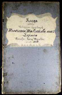 Księga aktów religijno-cywilnych urodzenia, małżeństw oraz zejścia parafii Góry Wysokie w roku 1812