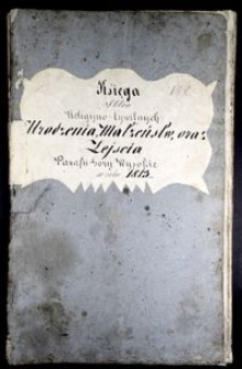 Księga aktów religijno-cywilnych urodzenia, małżeństw oraz zejścia parafii Góry Wysokie w roku 1813