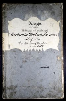 Księga aktów religijno-cywilnych urodzenia, małżeństw oraz zejścia parafii Góry Wysokie w roku 1814