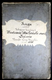 Księga aktów religijno-cywilnych urodzenia, małżeństw oraz zejścia parafii Góry Wysokie w roku 1816