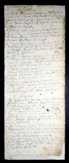 Fragmenty księgi metrykalnej (liber baptisatorum) parafii Mniszek 1722-1723