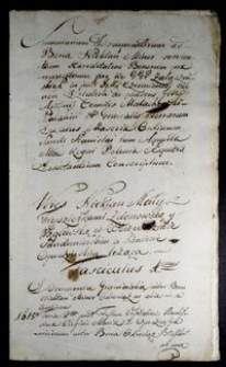 Summarium documentorum ad bona Niekłań Minor et Niekłań Maior 1721-1787