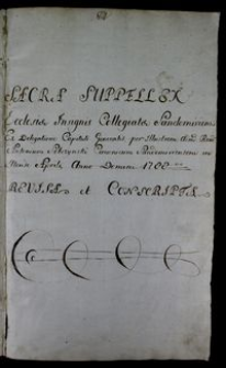 Sacra suppellex ecclesiae insignis collegiatae sandomiriensis ex delegatione capituli ... 1788 revisa et conscripta.