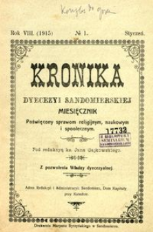 Kronika Diecezji Sandomierskiej 1915 r.