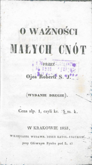 O ważności małych cnót.