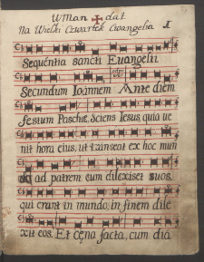Sequentia Sancti Evangelii secundum Ioannem ante diem festum Paschae