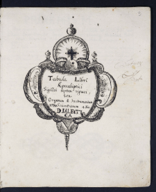 Tabula Libri Apocaliptici Sigillis septem signati seu Organum & Instrumentum Scientiarum Dialectica.