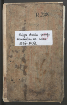 Księga ochrzczonych parafii Koniemłoty 1638-1709