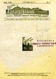 Kronika Diecezji Sandomierskiej 1937 r.
