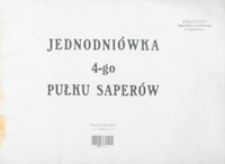 Jednodniówka 4-go Pułku Saperów.