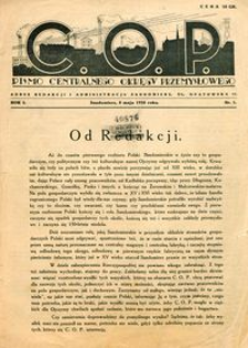 C.O.P. Pismo Centralnego Okregu Przemysłowego. Rocznik I, nr 1-27, 1938 r.