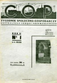 C.O.P. Pismo Centralnego Okregu Przemysłowego. Rocznik II, nr 1-31, 1939 r.