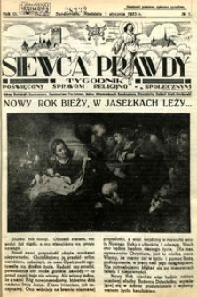 Siewca Prawdy, Rocznik III, rok 1933