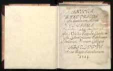 Annus Rhetoricus in duodecem menses divisus atq[ue] Per Nobiles Eloqueae. Candidatos In Lubomirsciano Podolinensi Scholarum Piarum Collegio absolutus Anno Regis Saeculorum 1714.